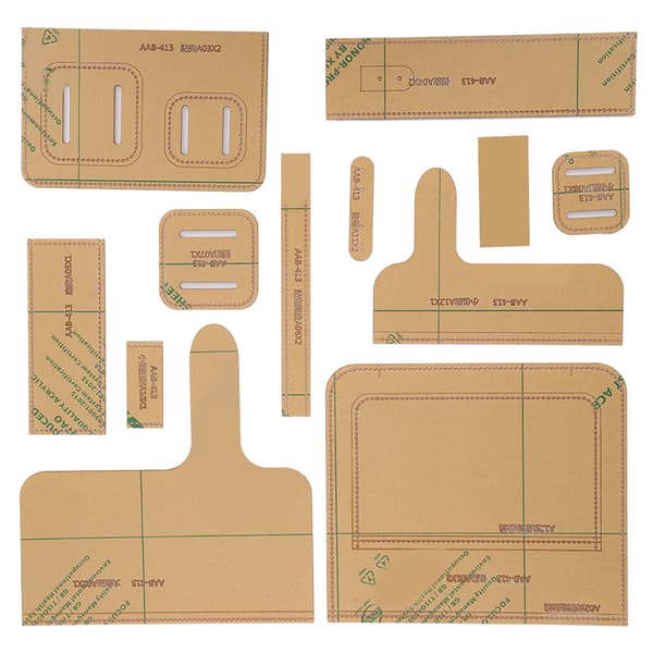 12 Pcs Shoulder Bag Acrylic Template Leather Pattern DIY Handmade Drawing Craft Material