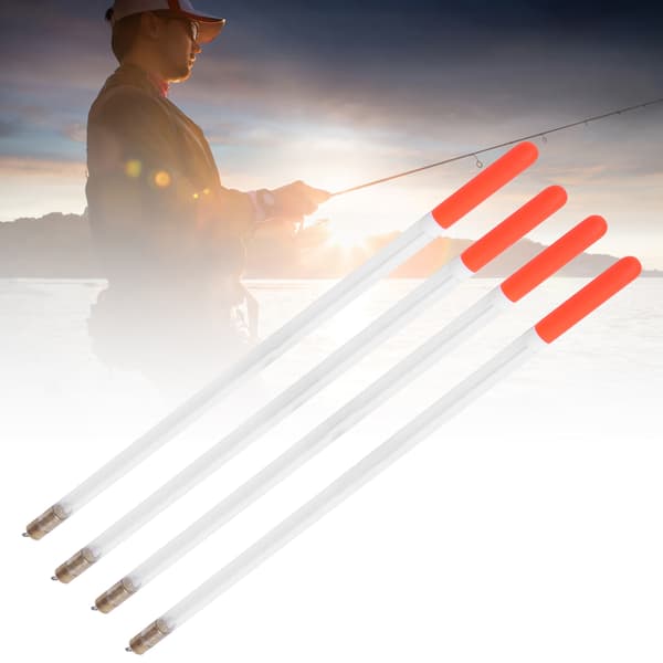 10 stk. holdbare fiskeflåd Bobber Stick Tube multifunktionelt fiskefoder agntilbehørssæt (3.0 gennemsigtig)