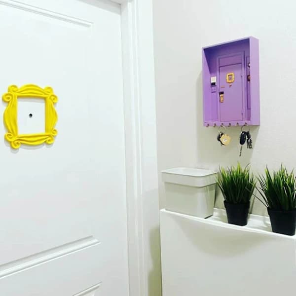 Friends Monica's Apartment 3D Door Home Decor Key Holder RackBY