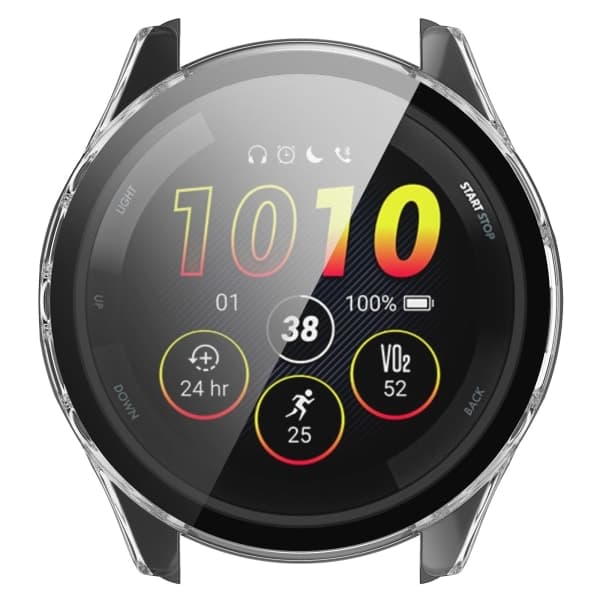 Älykellon kuori näytönsuojalla Garmin Forerunner 265S Tran Transparent -kellolle