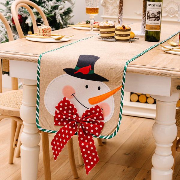 Rektangulær Juledug Polyester 34 * 178cm Christ