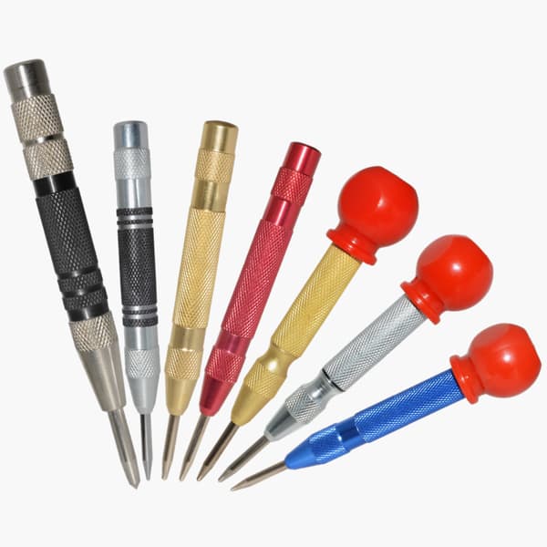 Blue Automatic Center Punch with Cap
