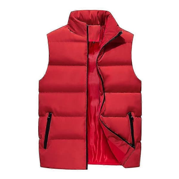 Quilted vest for men for warmth red 4xl red 4xl