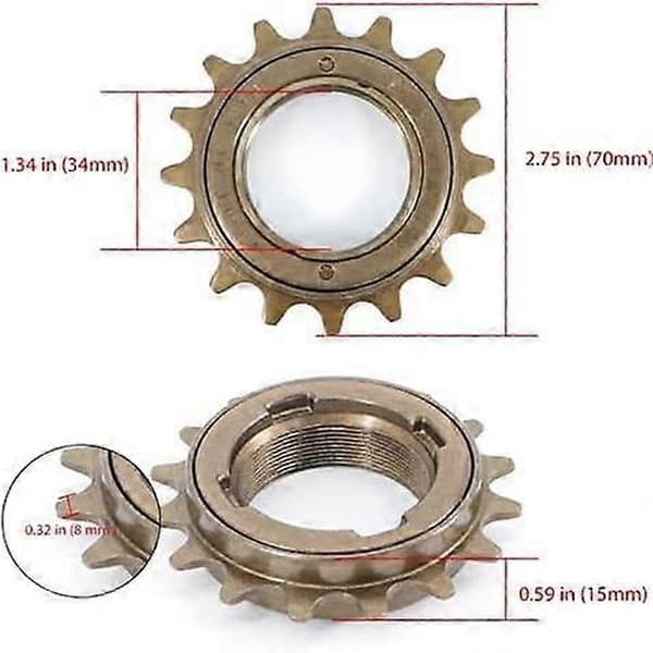 Enkelt gear cykel 16T, cykeltilbehør
