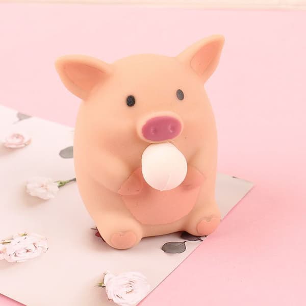 Rolig Søt Squishy Leketøy Rosa Gris Gave til Barn Voksne, Stressavlastende