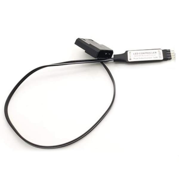 Datorfläkt belysningseffekt controller, 5v 3-pin/12v 4-pin Rgb fläkt utrustning tråd kontroll/fjärrkontroll Co