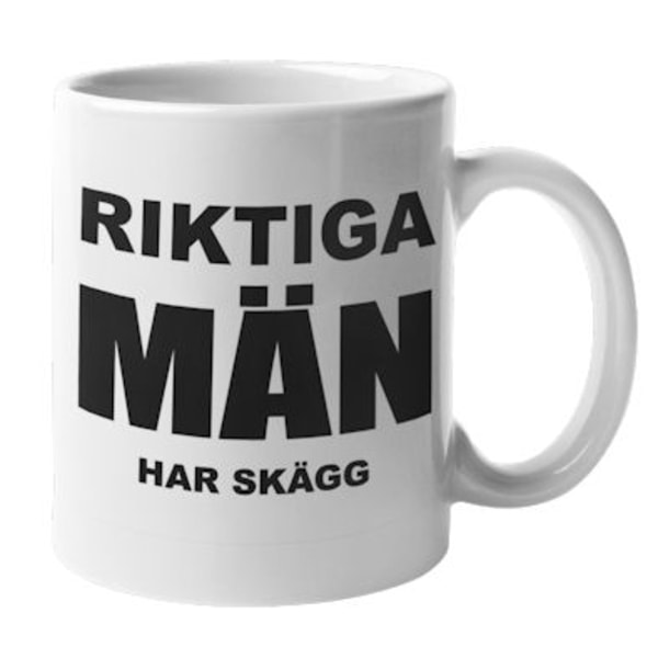 Mugg - Riktiga män har skägg