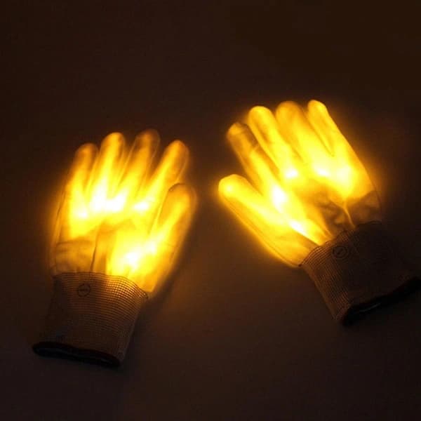 LED Färgglada Handskar Finger Lights Party Rave Blinkande Handske Grön