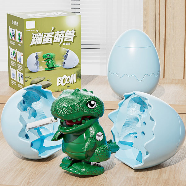 Wind-up Walking Eggshell Animal Toy Funny Assembly For Kids Easter Gift B B