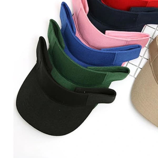 Solhat, polyesterstof, justerbar størrelse, neutral farve, unisex polyester solhat til hverdagsbrug og udendørsaktiviteter UV (grøn)