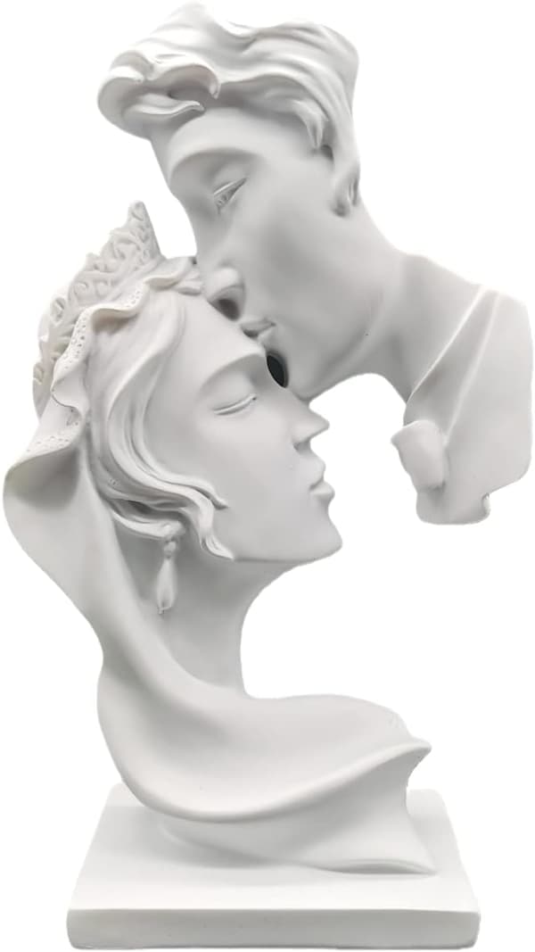 Kjærlighetskyss Statue, Dekorative Figurer, Moderne Dekor til Stuen