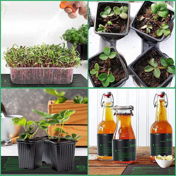 Seedling Heat Mat, Stable Heat Mat with Even Temperature Control for Indoor Plants, Durable Waterproof Construction