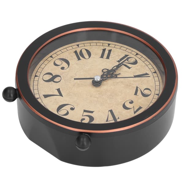 Table Clock Retro Style Easy Identification Silent Ticking Non-Radiating High Accuracy Battery Alarm Clock for Home Office