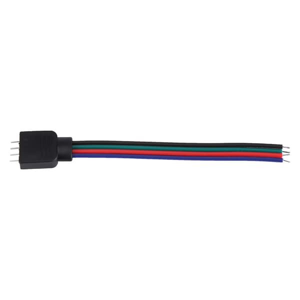 20 stk. 4-bens kabelstik til 5050/3528/3014 RGB LED-strips 10 cm længde han