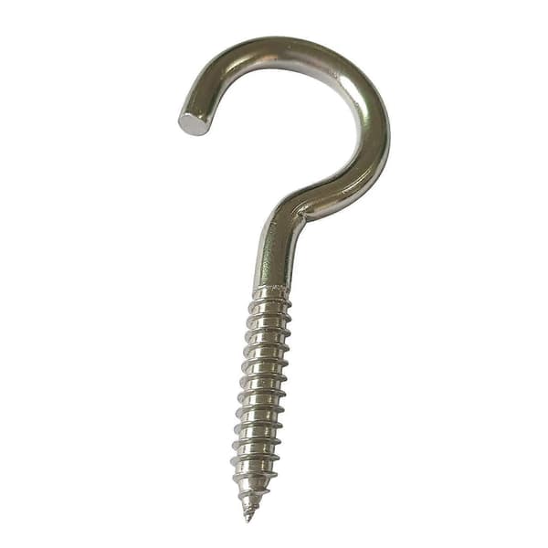 30 stk. rustfrie (304) skrukroker 3 størrelser 40mm 50mm 65mm øyeskruer robuste