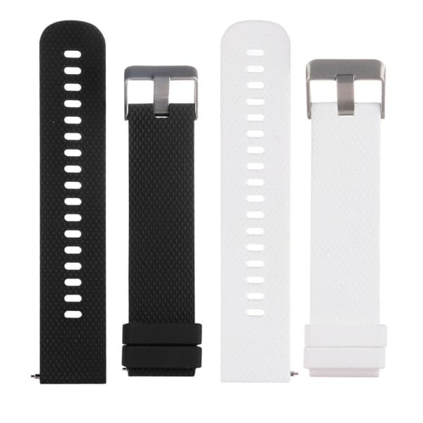 Kellon ranneke Garmin Vivoactive 3 / Vivomove HR -kelloon (Musta + Valkoinen)