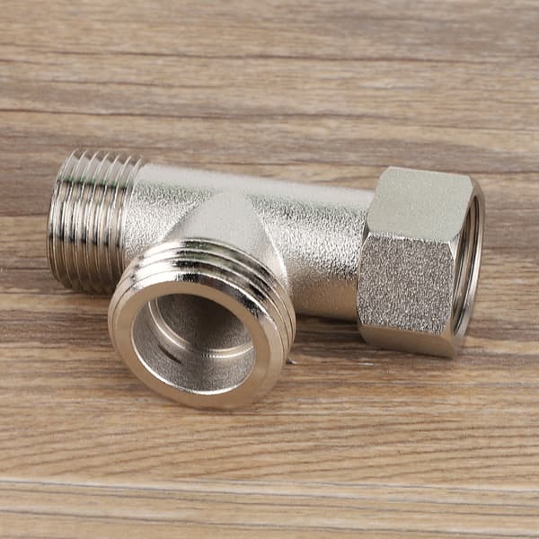 2 stk 3-veis tilkoblingsventil toalettomkaster ventiladapter spyleventil (EU3/8)