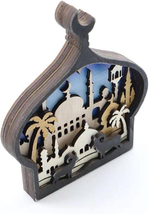 Dekorativ treskulptur for skrivebord