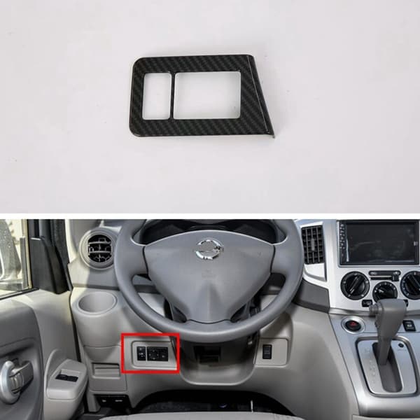 for NV200 Evalia 10-18 Tåkelys Juster Bryterknapp Deksel Kontroll Trim Ramme Støping