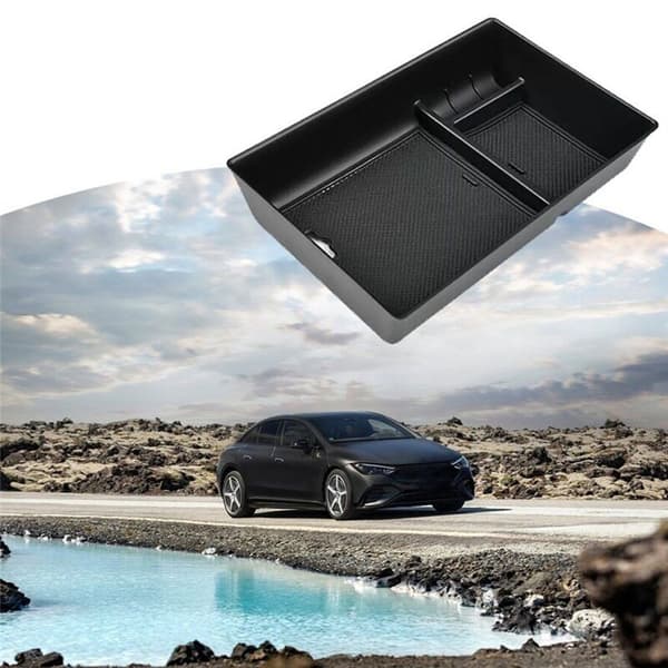 For EQS EQE 350 450 2022 2023 Bil Armlene Oppbevaringssenter Konsoll Organizer Diverse Brett Tilbehør