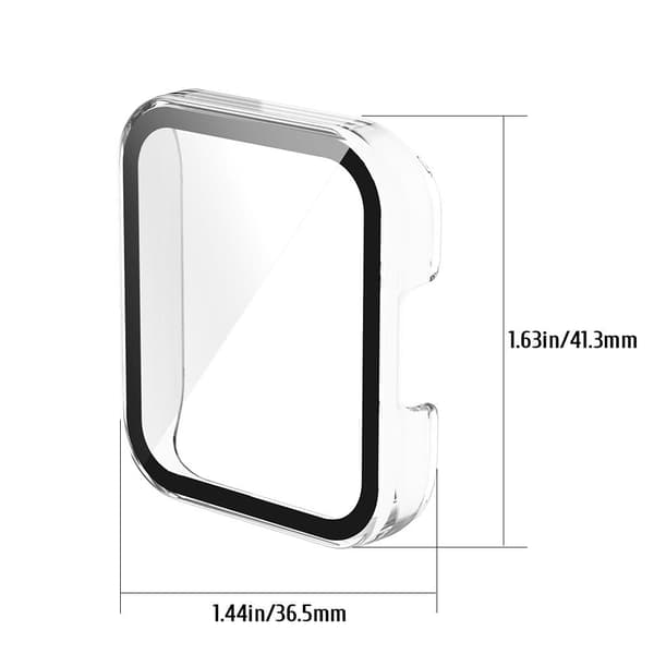 Älykellon kotelon näytönsuoja älykellon kotelo Xiaomi Watch 2 Lite -kellolle Redmi Watch 2 -kellolle läpinäkyvä valkoinen