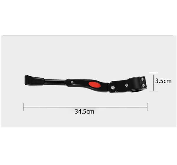 (Black) Adjustable Aluminum Alloy Bicycle Kickstand, Height with Non-S