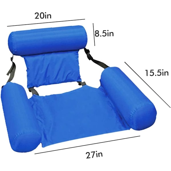 Pool Hammock Chair, Foldable Floating Backrest