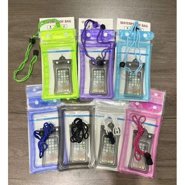 Waterproof Phone Case with Airbag, Transparent, Universal, Anti-fall White