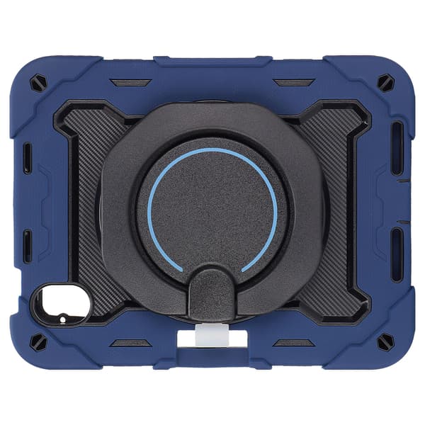 Tablet Case for IOS Tablet 2021 Mini 6 8.3 inch Gen 6 Shockproof Protective Case with 360° Rotating Stand Pen Holder Navy Blue