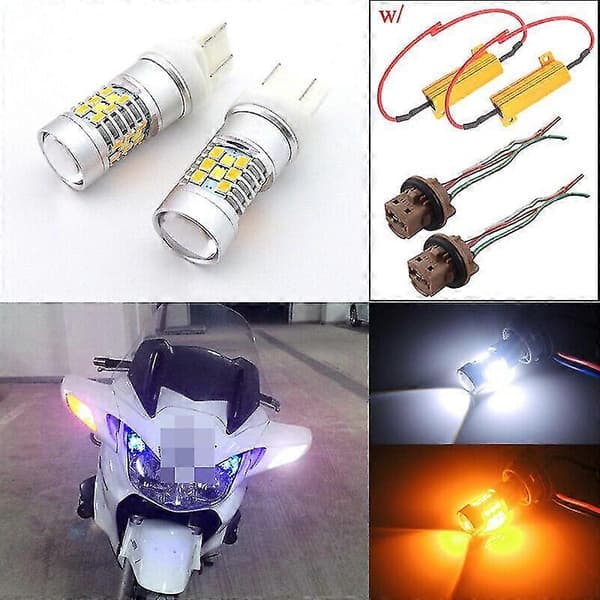 Switchback LED for 2002-2014 Honda ST1300 Blinklys med kjørelys