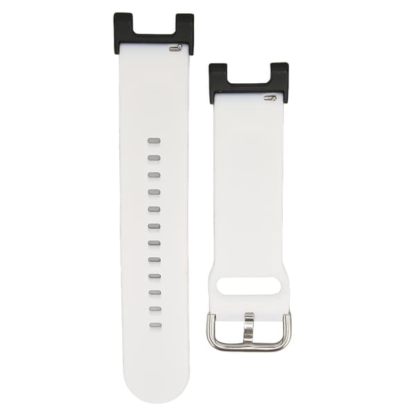 Smartwatch Band Silicone Watch Strap Solid Color for Amazfit TRex Pro (White)