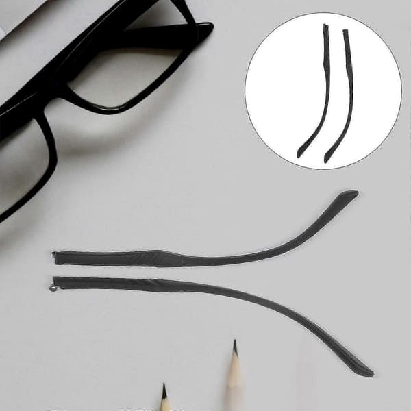 1 Pair Universal TR90 Glasses Temple Replacement Durable and Lightweight Ergonomic Design for Comfortable Use for Most Glasses Frames