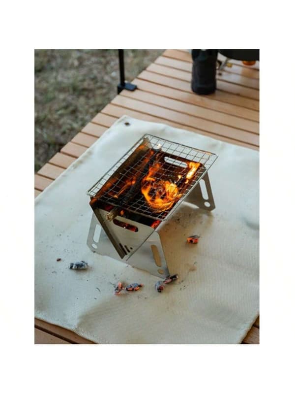 1mm Fireproof Cloth, Flame Retardant Blanket for Camping & Grilling 100*100cm 100*100cm