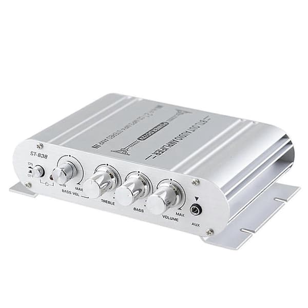 12V 400 Watt Car Audio Stereo Amplifier 2.1 Channel Hifi Speaker Power Amplifier System