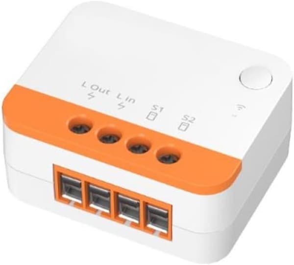 Smart APP stöder vippbrytare och tryckknapp - Switch ZBMINIL2 tvåvägsrelämodul kompatibel med röststyrningsbrytare (1 st) 1 st