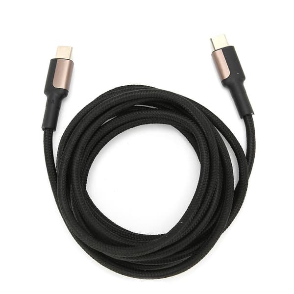 KUULAA PD Ladedatakabel Nylonflettet Ledning 100W 5A Superrask Ladelinje 2m 0.3 0.3