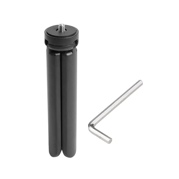 Letvægts Mini Bordstativ Aluminiumlegering Tripod Stativ med 1/4 Tommer Skruenøgle til DSLR ILDC
