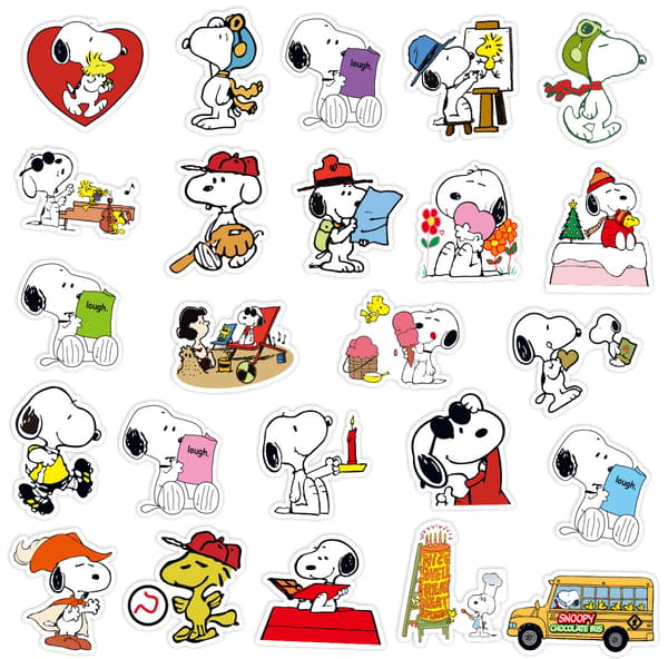50 Snoopy Sarjakuva Tarrat Graffiti Tarrat