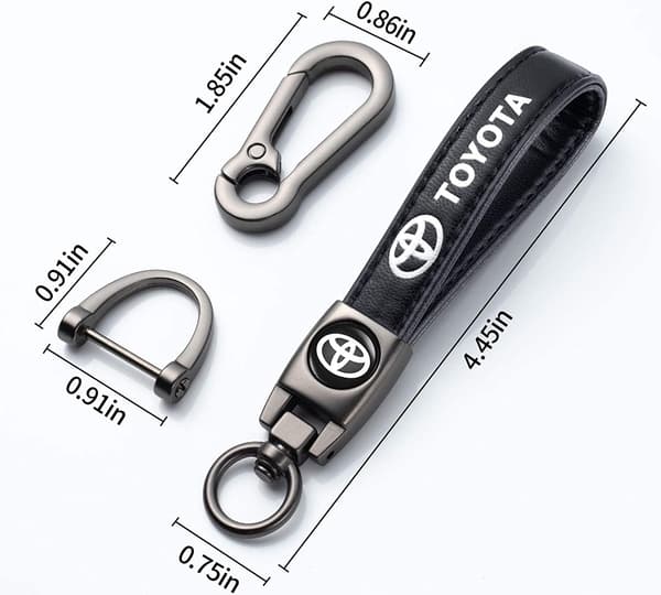 Lærnøkkelring for bilnøkkel med logo, tilbehør/erstatning for