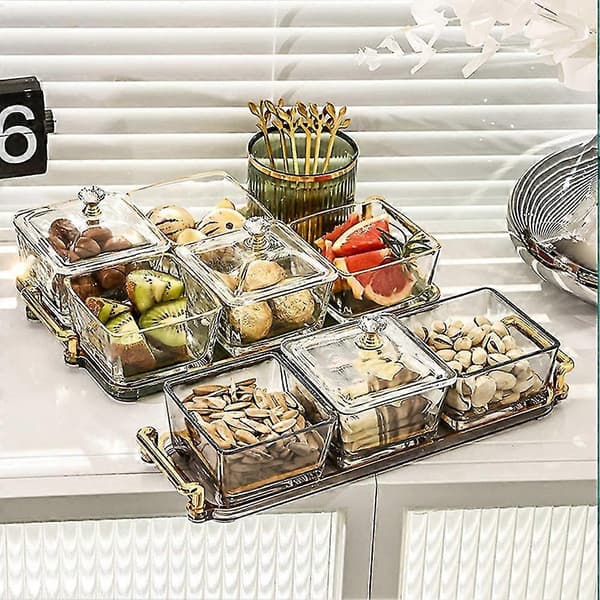 Glass Comment Fruit Plate Bar Plate Hold Fruit Dried F