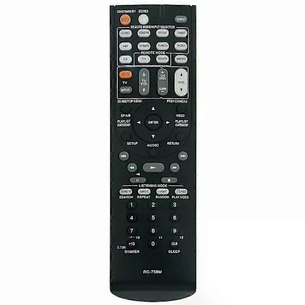 Ny RC-738M fjärrkontroll för ONKYO Audio Video Receiver AV TX-SR607B TXSR607B