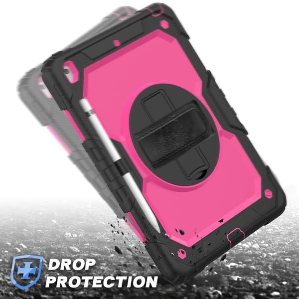 iPad 10.2 2019/2020/2021 Cover 360° Stand med Rem 492 492