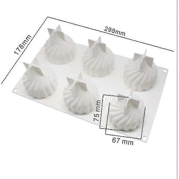 3D Silikon Kake Mousse Form - DIY Bakeform for Dessert