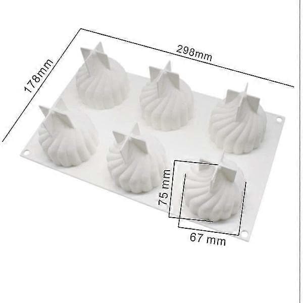 3D Silikon Tårtmousseform - DIY Bakform för Dessert