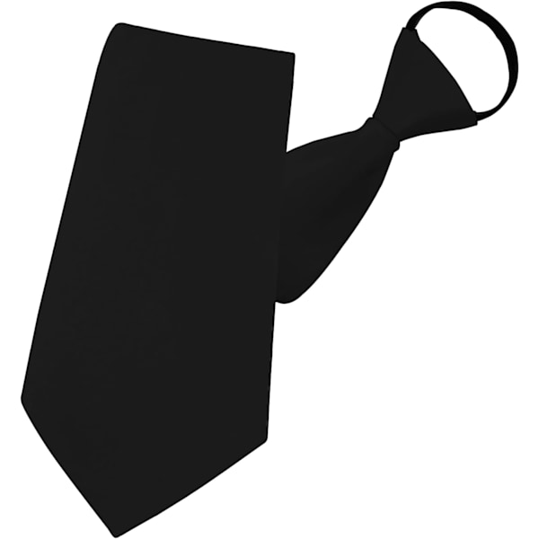 Slips til kvinder, sorte/røde slips til kvinder med lynlås, justerbar skjorte til skole sort - Black