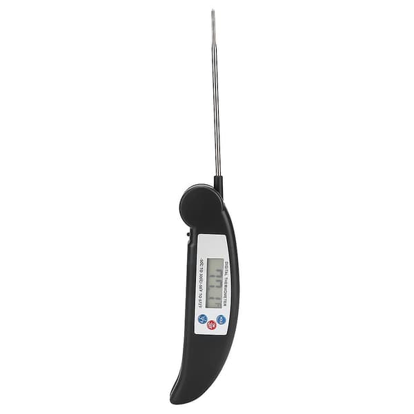 Vikbar Vattentät LCD Digital BBQ Grill Termometer Kök Matlagning Mat Termometer