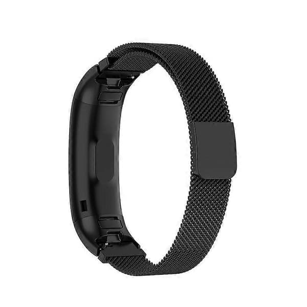 Til Huawei Band 3 & 4 Pro Milanese Armbånd (Sort) Til Huawei Band 3 & 4 Pro