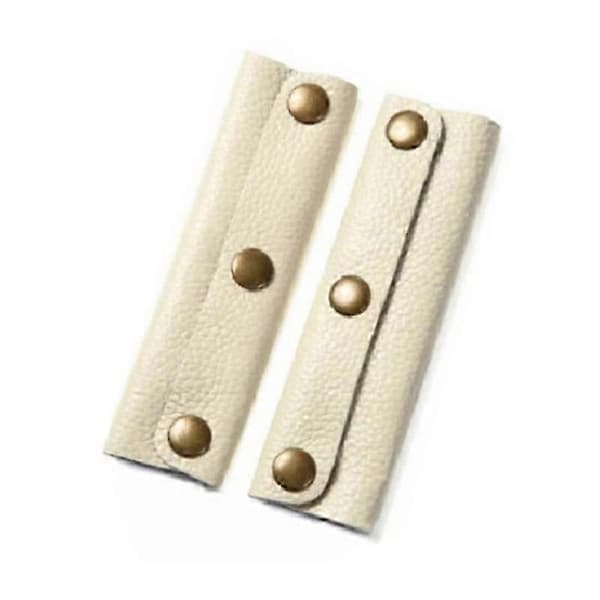 2 Pcs Bag Handle Covers Anti-strangle Hand Knobs Faux Leather Comfortable Touch Suitcase Handle Wraps Luggage Decor KAESI