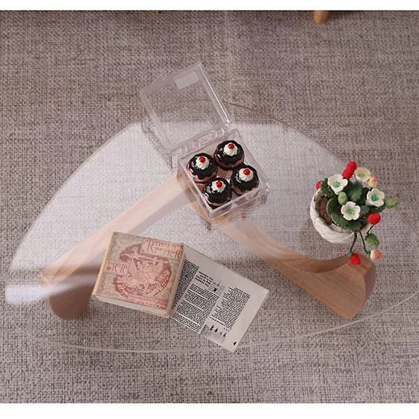 1:6 Miniature Sofabord Sidebord Te-bord Kage Dessert Møbler Køkken Model Liv Scene Legetøj A