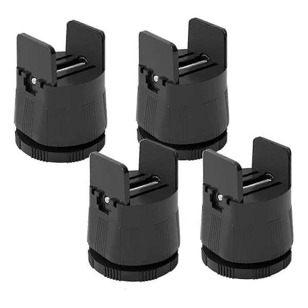 Bed Risers Adjustable Furniture Risers, Black